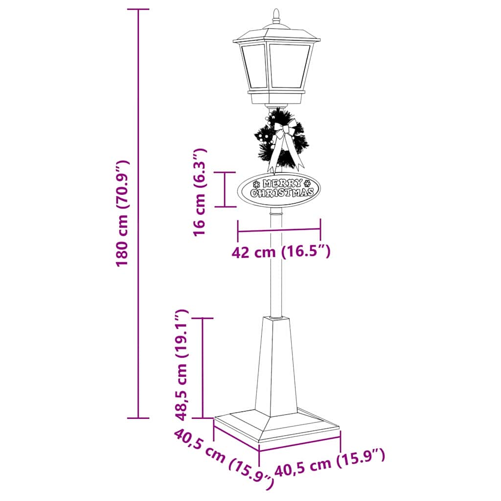 Lanterne de Noël Rouge Musicale