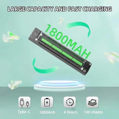 Imprimante Portable Bluetooth Rechargeable A4