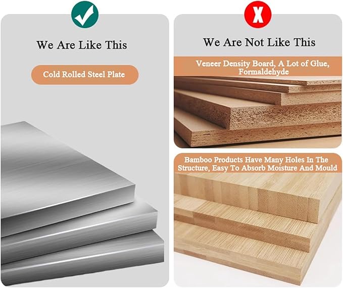 Meuble à Chaussures Métallique Mural avec Compartiments Abattants