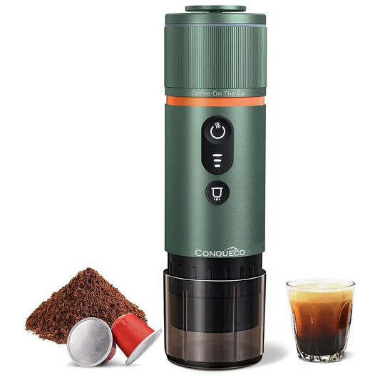 Cafetière portable 12V de voyage - Vert forêt