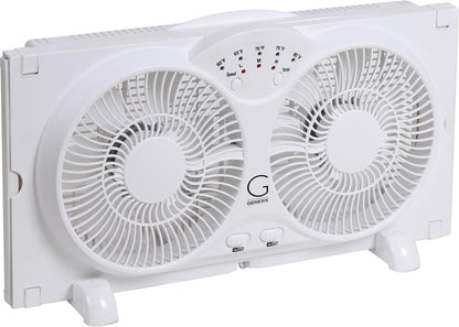 Ventilateur de Fenêtre Réversible à Double Hélice Genesis