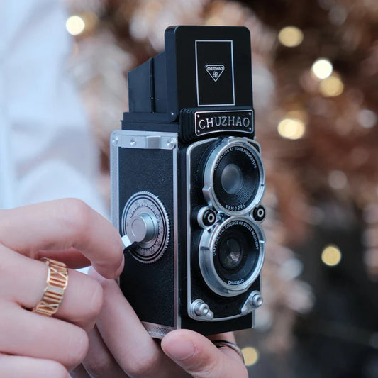 CHUZHAO Mini Appareil Photo Numérique Rétro - Style TLR Vintage TRY
